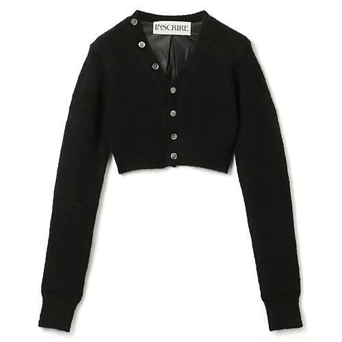 【アンスクリア/INSCRIRE】のMohair Cardigan インテリア・キッズ・メンズ・レディースファッション・服の通販 founy(ファニー) 　ファッション　Fashion　レディースファッション　Fashion for Women　トップス・カットソー　Cut & Sew Tops　カーディガン・羽織り　Layered Style Cardigans　2023年　2023　2023-2024秋冬・A/W　Autumn/Winter 2023–24 AW23–24　カーディガン　Cardigan, Knitwear　BLACK|ID: prp329100004553387 ipo3291000000034617578