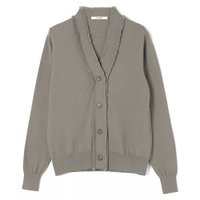 【スローン/SLOANE】の14G天竺 ウールxコットン フリンジVネックカーディガン 人気、トレンドファッション・服の通販 founy(ファニー) ファッション Fashion レディースファッション Fashion for Women トップス・カットソー Cut & Sew Tops カーディガン・羽織り Layered Style Cardigans Vネックトップス V-Neck Tops / V-Cut Neckline Shirts カーディガン Cardigan, Knitwear フリンジ Fringe, Tassel ベビー Baby, Babywear エレガント 上品 Elegant 別注 Limited Edition, Custom Order 春 Spring |ID:prp329100004553393