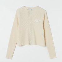 【アメリカーナ/Americana】のワッフルクロップドボタンC/GN 人気、トレンドファッション・服の通販 founy(ファニー) ファッション Fashion レディースファッション Ladies' Fashion Online カーディガン Cardigan コンパクト Compact ショート Short ワンポイント One Point 洗える Washable |ID:prp329100004553396