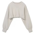 【ジェーンスミス/JANE SMITH】のSHORT CREW NECK SWEAT SHIRT ライトベージュ|ID: prp329100004553404 ipo3291000000034954602