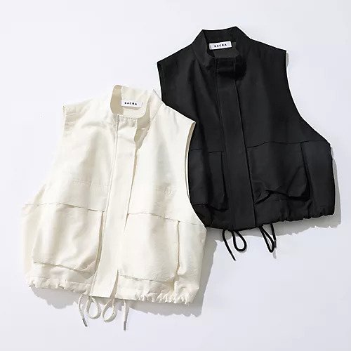 【サクラ/SACRA】のショート丈ベスト 人気、トレンドファッション・服の通販 founy(ファニー) 　ファッション　Fashion　レディースファッション　Fashion for Women　アウター　Coat / Outerwear Collection　トップス・カットソー　Cut & Sew Tops　ベスト&ジレ / 重ね着スタイル　Vests & Gilets　おすすめ　Recommended / Our Picks　カットソー　Cut and Sewn Top　シアー　Sheer, See-Through　ショート　Short, Short Length　ベスト　Vest, Waistcoat　other-3|ID: prp329100004553417 ipo3291000000032631952