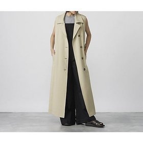 【サクラ/SACRA】 コットンツイルロングジレ人気、トレンドファッション・服の通販 founy(ファニー) ファッション Fashion レディースファッション WOMEN アウター Coat Outerwear トップス・カットソー Tops/Tshirt ベスト/ジレ Gilets/Vests スリット Slit |ID:prp329100004553418