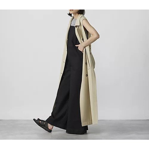 【サクラ/SACRA】のコットンツイルロングジレ 人気、トレンドファッション・服の通販 founy(ファニー) 　ファッション　Fashion　レディースファッション　Fashion for Women　アウター　Coat / Outerwear Collection　トップス・カットソー　Cut & Sew Tops　ベスト&ジレ / 重ね着スタイル　Vests & Gilets　スリット　Slit, Slit Detail　other-3|ID: prp329100004553418 ipo3291000000033854888