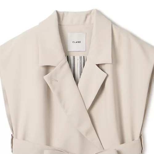 【クラネ/CLANE】のDOUBLE BREASTED GILET 人気、トレンドファッション・服の通販 founy(ファニー) 　ファッション　Fashion　レディースファッション　WOMEN　アウター　Coat Outerwear　トップス・カットソー　Tops/Tshirt　ベスト/ジレ　Gilets/Vests　ストライプ　Stripe　ダブル　Double　other-3|ID: prp329100004553420 ipo3291000000032183489