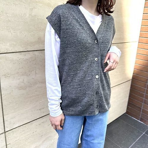 【ブリル/BRILL】のリネン100%ワイドリブジレ 人気、トレンドファッション・服の通販 founy(ファニー) 　ファッション　Fashion　レディースファッション　WOMEN　アウター　Coat Outerwear　トップス・カットソー　Tops/Tshirt　ベスト/ジレ　Gilets/Vests　おすすめ　Recommend　キャミソール　Camisole　タンク　Tank　リネン　Linen　夏　Summer　other-3|ID: prp329100004553423 ipo3291000000032183508
