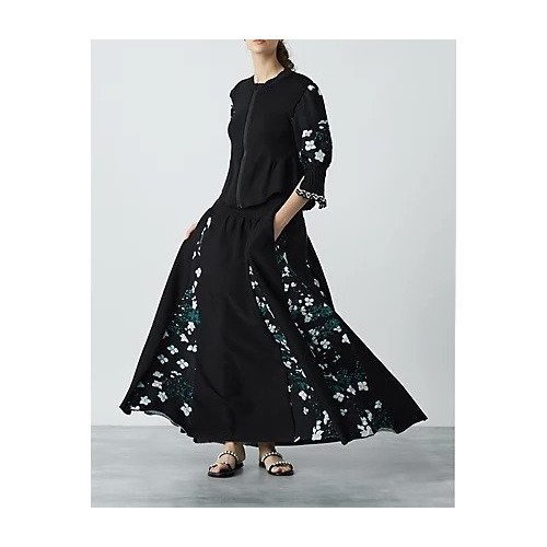 【マラミュート/MALAMUTE】のajisai flower gynoid flare skirt 人気、トレンドファッション・服の通販 founy(ファニー) 　ファッション　Fashion　レディースファッション　Fashion for Women　スカート　Skirts　2023年　2023　2023春夏・S/S　Spring/Summer 2023 SS23　エレガント 上品　Elegant　ジャカード／ジャガード　Jacquard, Woven Pattern　テクスチャー　Texture, Textured Fabric　モチーフ　Motif, Design Theme　洗える　Machine Washable　other-2|ID: prp329100004553427 ipo3291000000033512602