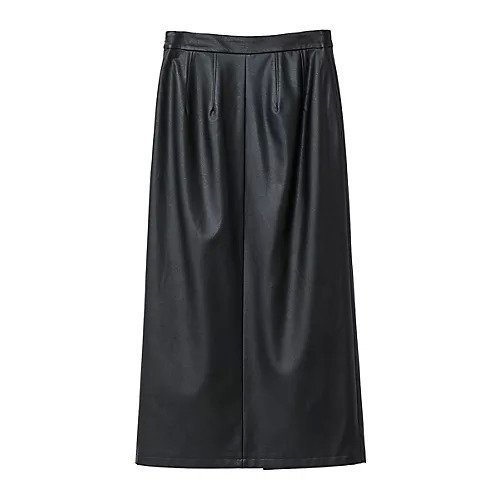 【マノフ/MANOF】のVEGAN LEATHER STRAIGHT SKIRT 人気、トレンドファッション・服の通販 founy(ファニー) 　ファッション　Fashion　レディースファッション　WOMEN　スカート　Skirt　シンプル　Simple　ストレート　Straight　スリット　Slit　バランス　Balance　フロント　Front　ベーシック　Basic　other-3|ID: prp329100004553435 ipo3291000000032183559