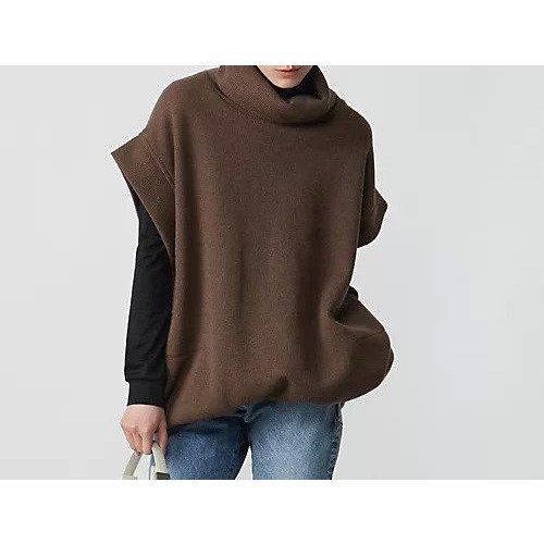 【コグ ザビッグスモーク/COGTHEBIGSMOKE】のGISELE ROLLNECK GILET インテリア・キッズ・メンズ・レディースファッション・服の通販 founy(ファニー) 　ファッション　Fashion　レディースファッション　WOMEN　アウター　Coat Outerwear　トップス・カットソー　Tops/Tshirt　ベスト/ジレ　Gilets/Vests　ストレート　Straight　ポケット　Pocket　CARAMEL|ID: prp329100004553443 ipo3291000000032183601