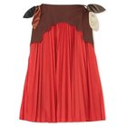 【トーガ プルラ/TOGA PULLA】のRayon twill western skirt 人気、トレンドファッション・服の通販 founy(ファニー) ファッション Fashion レディースファッション WOMEN スカート Skirt アシンメトリー Asymmetry ウエスタン Western カッティング Cutting プリーツ Pleats リボン Ribbon thumbnail brown|ID: prp329100004553449 ipo3291000000032351580