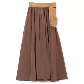 【アーリ/EARIH】のLIMONTA POCKET BELT SKIRT 人気、トレンドファッション・服の通販 founy(ファニー) ファッション Fashion レディースファッション WOMEN スカート Skirt シンプル Simple フレア Flare ポケット Pocket ミックス Mix ロング Long 洗える Washable |ID:prp329100004553450