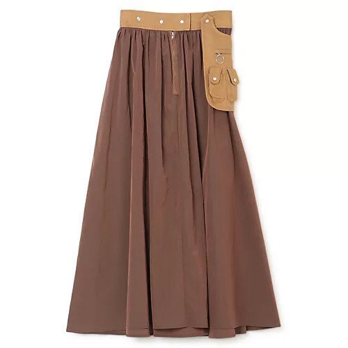 【アーリ/EARIH】のLIMONTA POCKET BELT SKIRT 人気、トレンドファッション・服の通販 founy(ファニー) 　ファッション　Fashion　レディースファッション　WOMEN　スカート　Skirt　シンプル　Simple　フレア　Flare　ポケット　Pocket　ミックス　Mix　ロング　Long　洗える　Washable　 other-1|ID: prp329100004553450 ipo3291000000032183628
