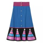 【ミュベール/MUVEIL】のドールプリントスカート purple&#215;blue|ID: prp329100004553453 ipo3291000000032704555