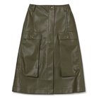 【レジーナピョウ/REJINA PYO】のDonna Skirt 人気、トレンドファッション・服の通販 founy(ファニー) ファッション Fashion レディースファッション Ladies' Fashion Online スカート Skirt クール Cool スリット Slit フロント Front ポケット Pocket 洗える Washable thumbnail FAUX LEATHER GREEN|ID: prp329100004553461 ipo3291000000032632220