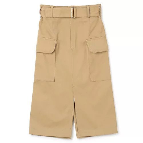【ビューティフル ピープル/beautiful people】のselvedge logo chino military skirt インテリア・キッズ・メンズ・レディースファッション・服の通販 founy(ファニー) 　ファッション　Fashion　レディースファッション　WOMEN　スカート　Skirt　2022年　2022　2022 春夏 S/S　Ss,Spring/Summer,2022　スリット　Slit　センター　Center　フラップ　Flap　ポケット　Pocket　ミリタリー　Military　khaki|ID: prp329100004553467 ipo3291000000032183707
