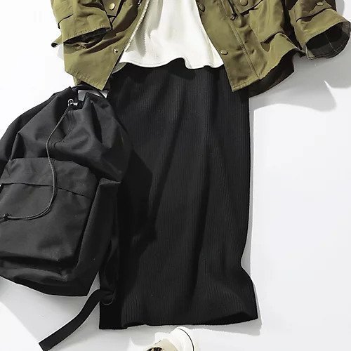 【スローン/SLOANE】の【HPS別注】ニットリブスカート(サイドポケット付き) 人気、トレンドファッション・服の通販 founy(ファニー) 　ファッション　Fashion　レディースファッション　WOMEN　スカート　Skirt　おすすめ　Recommend　フェミニン　Feminine　ポケット　Pocket　冬　Winter　別注　Special Order　other-2|ID: prp329100004553487 ipo3291000000032183800