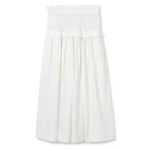 【シー ニューヨーク/Sea NEW YORK】のCasey Hand Smocked Skirt (D2) インテリア・キッズ・メンズ・レディースファッション・服の通販 founy(ファニー) 　ファッション　Fashion　レディースファッション　WOMEN　スカート　Skirt　2023年　2023　2023春夏・S/S　Ss,Spring/Summer,2023　ギャザー　Gather　チェック　Check　フリル　Frills　ロング　Long　EGGSHELL|ID: prp329100004553489 ipo3291000000032183808