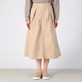 【ジムフレックス/GYMPHLEX】 オーガニックコットンツイルスカート人気、トレンドファッション・服の通販 founy(ファニー) ファッション Fashion レディースファッション Fashion for Women スカート Skirts プリーツ Pleats, Pleated ボックス Boxy, Box Shape ミリタリー Military, Army Style ロング Long, Long-Length |ID:prp329100004553502