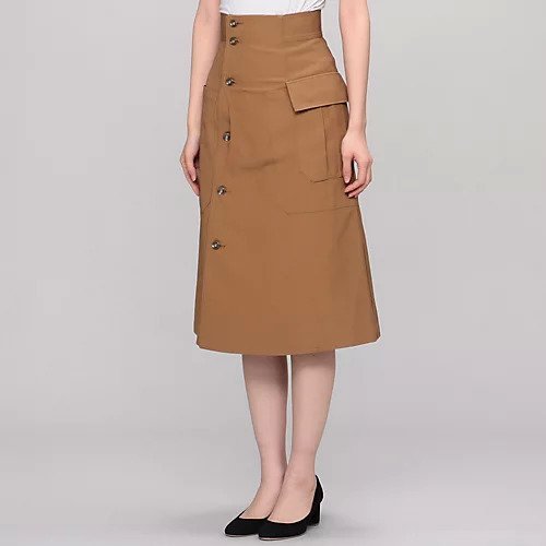 【ジーヴィージーヴィ/G.V.G.V.】のCARGO POCKET COTTON CANVAS SKIRT 人気、トレンドファッション・服の通販 founy(ファニー) 　ファッション　Fashion　レディースファッション　Fashion for Women　スカート　Skirts　カットソー　Cut and Sewn Top　スウェット / スエット　Sweatshirt, Sweatwear　フェミニン　Feminine, Girly　フラップ　Flap, Flap Pocket　フレア　Flare, Flared　ポケット　Pocket, Pocket Detail　other-3|ID: prp329100004553505 ipo3291000000033140925