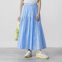 【スリー ドッツ/three dots】のtiered skirt 人気、トレンドファッション・服の通販 founy(ファニー) ファッション Fashion レディースファッション WOMEN スカート Skirt ティアードスカート Tiered Skirts ギャザー Gather フレア Flare ロング Long |ID:prp329100004553508
