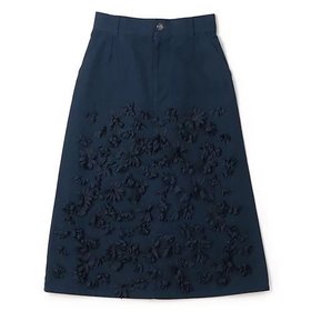 【ミュベール/MUVEIL】 フラワーパーツSK人気、トレンドファッション・服の通販 founy(ファニー) ファッション Fashion レディースファッション WOMEN スカート Skirt 2024年 2024 2024春夏・S/S Ss,Spring/Summer,2024 キャンバス Canvas フラワー Flower ロング Long |ID:prp329100004553523