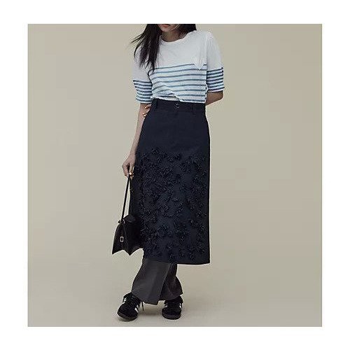 【ミュベール/MUVEIL】のフラワーパーツSK 人気、トレンドファッション・服の通販 founy(ファニー) 　ファッション　Fashion　レディースファッション　Fashion for Women　スカート　Skirts　2024年　2024　2024春夏・S/S　Spring/Summer 2024 SS24　キャンバス　Canvas, Canvas Fabric　フラワー　Flower, Floral　ロング　Long, Long-Length　other-3|ID: prp329100004553523 ipo3291000000033370510