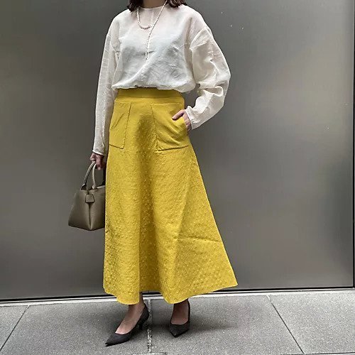 【ルームエイトブラック/Room no 8 BLACK】のニットフレアスカート 人気、トレンドファッション・服の通販 founy(ファニー) 　ファッション　Fashion　レディースファッション　Fashion for Women　スカート　Skirts　Aライン・フレアスカート　A-Line & Flared Skirts　ドレープ　Drape, Draping Fabric　フロント　Front, Front Design　ポケット　Pocket, Pocket Detail　洗える　Machine Washable　other-2|ID: prp329100004553524 ipo3291000000034028926