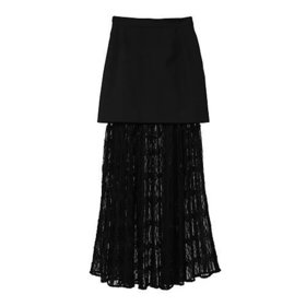 【クラネ/CLANE】の2WAY LACE LAYERED SKIRT 人気、トレンドファッション・服の通販 founy(ファニー) ファッション Fashion レディースファッション Fashion for Women スカート Skirts 2024年 2024 2024春夏・S/S Spring/Summer 2024 SS24 シンプル Simple, Minimal ポケット Pocket, Pocket Detail ミニスカート Mini Skirt, Short Skirt ロング Long, Long-Length エレガント 上品 Elegant |ID:prp329100004553530