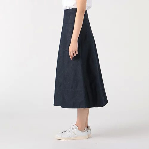 【トゥエルブクローゼット/12closet】の【洗える】Aライン デニムフレアスカート 人気、トレンドファッション・服の通販 founy(ファニー) 　ファッション　Fashion　レディースファッション　WOMEN　スカート　Skirt　Aライン/フレアスカート　Flared A-Line Skirts　10月号　October Issue　コンパクト　Compact　デニム　Denim　洗える　Washable　other-3|ID: prp329100004553533 ipo3291000000032184008