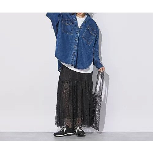 【サクラ/SACRA】のCHANTILLY LACE SKIRT 人気、トレンドファッション・服の通販 founy(ファニー) 　ファッション　Fashion　レディースファッション　WOMEN　スカート　Skirt　ジャケット　Jacket　ティアードスカート　Tiered Skirt　リラックス　Relax　レース　Race　切替　Switching　other-3|ID: prp329100004553536 ipo3291000000032184020