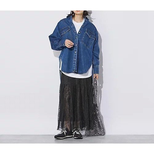 【サクラ/SACRA】のCHANTILLY LACE SKIRT 人気、トレンドファッション・服の通販 founy(ファニー) 　ファッション　Fashion　レディースファッション　Fashion for Women　スカート　Skirts　ジャケット　Jacket, Outerwear　ティアードスカート　Tiered Skirt, Flounced Skirt　リラックス　Relax, Relaxed Fit　レース　Lace, Lace Fabric　切替　Switching, Contrast Panel　other-2|ID: prp329100004553536 ipo3291000000034617933