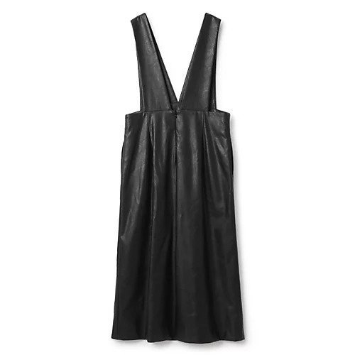 【サクラ/SACRA】の【HPS別注】SYNTHETIC LEATHER ジャンパースカート 人気、トレンドファッション・服の通販 founy(ファニー) 　ファッション　Fashion　レディースファッション　Fashion for Women　スカート　Skirts　インナー　Innerwear　ラップ　Wrap, Wrap Design　別注　Limited Edition, Custom Order　other-2|ID: prp329100004553541 ipo3291000000034617941