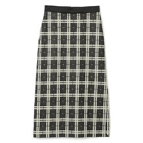 【ゼロエイトサーカス/08sircus】のPigment check bonding skirt 人気、トレンドファッション・服の通販 founy(ファニー) ファッション Fashion レディースファッション WOMEN スカート Skirt エレガント 上品 Elegant サテン Satin スリット Slit チェック Check プリント Print ボンディング Bonding |ID:prp329100004553549
