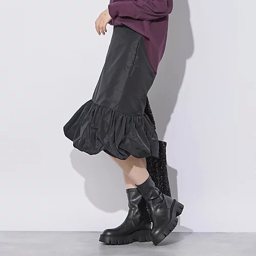 【ブリル/BRILL】のタフタヘムバルーンスカート 人気、トレンドファッション・服の通販 founy(ファニー) 　ファッション　Fashion　レディースファッション　Fashion for Women　スカート　Skirts　タフタ　Taffeta, Structured Fabric　ブライト　Bright, Shiny　エレガント 上品　Elegant　 other-1|ID: prp329100004553554 ipo3291000000034617995