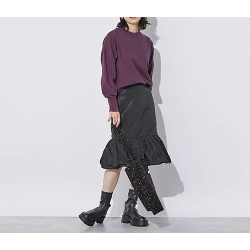 【ブリル/BRILL】のタフタヘムバルーンスカート 人気、トレンドファッション・服の通販 founy(ファニー) 　ファッション　Fashion　レディースファッション　Fashion for Women　スカート　Skirts　タフタ　Taffeta, Structured Fabric　ブライト　Bright, Shiny　エレガント 上品　Elegant　other-3|ID: prp329100004553554 ipo3291000000034618000