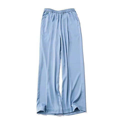 【アダワス/ADAWAS】のサテンイージーパンツ インテリア・キッズ・メンズ・レディースファッション・服の通販 founy(ファニー) 　ファッション　Fashion　レディースファッション　WOMEN　パンツ　Pants　シルク　Silk　ポケット　Pocket　ワイド　Wide　エレガント 上品　Elegant　【Marisol別注】スカイブルー|ID: prp329100004553580 ipo3291000000032353206