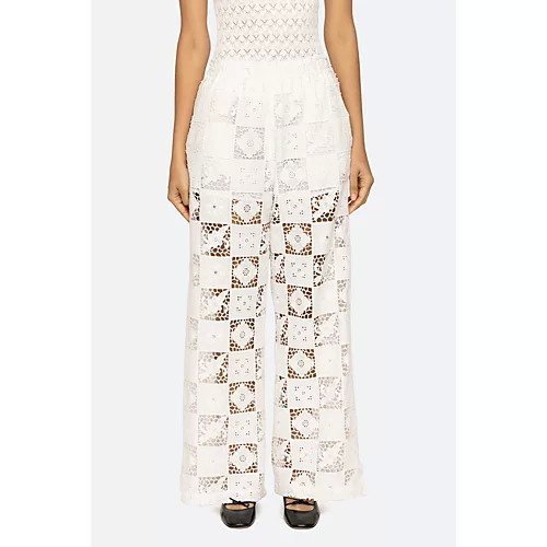 【シー ニューヨーク/Sea NEW YORK】のMELIA EMBROIDERY PANTS 人気、トレンドファッション・服の通販 founy(ファニー) 　ファッション　Fashion　レディースファッション　WOMEN　パンツ　Pants　ショーツ　Shorts　スリット　Slit　スリム　Slim　レギンス　Leggings　レース　Race　 other-1|ID: prp329100004553585 ipo3291000000032184232