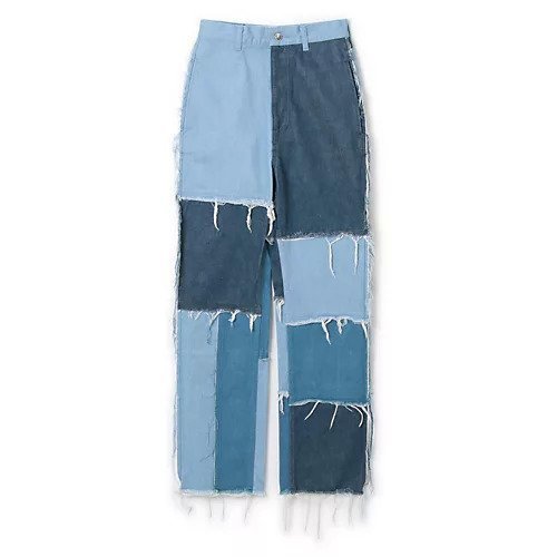 【リヴィントーン/LIVINGTONE】のSHAMSIA - Patch work インテリア・キッズ・メンズ・レディースファッション・服の通販 founy(ファニー) https://founy.com/ ファッション Fashion レディースファッション Fashion for Women 2023年 2023 2023-2024秋冬・A/W Autumn/Winter 2023–24 AW23–24 ストレート Straight, Straight Cut デニム Denim, Jeans Material パッチワーク Patchwork, Mixed Fabric |ID: prp329100004553591 ipo3291000000032704638