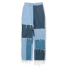 【リヴィントーン/LIVINGTONE】のSHAMSIA - Patch work 人気、トレンドファッション・服の通販 founy(ファニー) ファッション Fashion レディースファッション Fashion for Women 2023年 2023 2023-2024秋冬・A/W Autumn/Winter 2023–24 AW23–24 ストレート Straight, Straight Cut デニム Denim, Jeans Material パッチワーク Patchwork, Mixed Fabric |ID:prp329100004553591