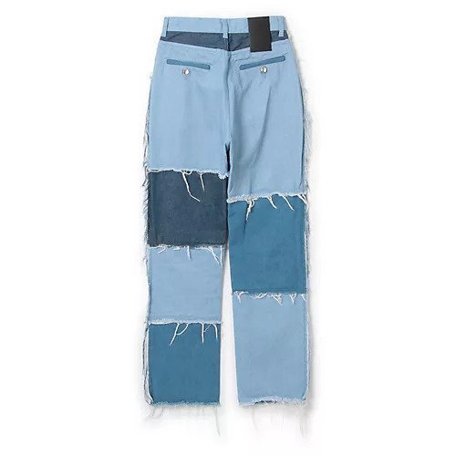 【リヴィントーン/LIVINGTONE】のSHAMSIA - Patch work 人気、トレンドファッション・服の通販 founy(ファニー) 　ファッション　Fashion　レディースファッション　Fashion for Women　2023年　2023　2023-2024秋冬・A/W　Autumn/Winter 2023–24 AW23–24　ストレート　Straight, Straight Cut　デニム　Denim, Jeans Material　パッチワーク　Patchwork, Mixed Fabric　other-2|ID: prp329100004553591 ipo3291000000034898543