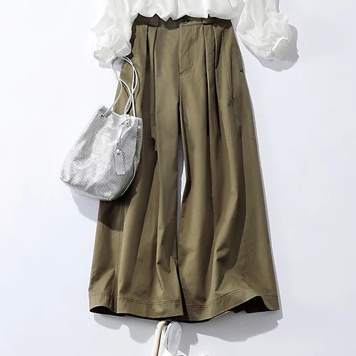 【サクラ/SACRA】の前後タック入りパンツ 人気、トレンドファッション・服の通販 founy(ファニー) 　ファッション　Fashion　レディースファッション　WOMEN　パンツ　Pants　ワイド　Wide　other-2|ID: prp329100004553597 ipo3291000000032184283