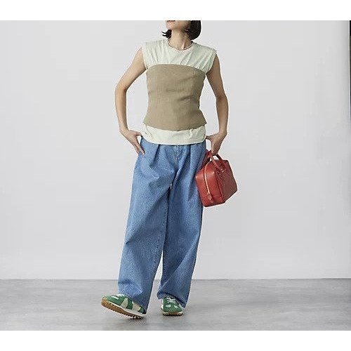 【ジェーンスミス/JANE SMITH】の14.5oz DENIM IN TUCK COMFORT TAPERED PANTS 人気、トレンドファッション・服の通販 founy(ファニー) 　ファッション　Fashion　レディースファッション　Fashion for Women　パンツ　Pants & Trousers　デニム　Denim, Jeans Material　フロント　Front, Front Design　ループ　Loop, Loop Knit　ヴィンテージ　Vintage Style　定番　Standard, Basic Item　other-2|ID: prp329100004553598 ipo3291000000032632674