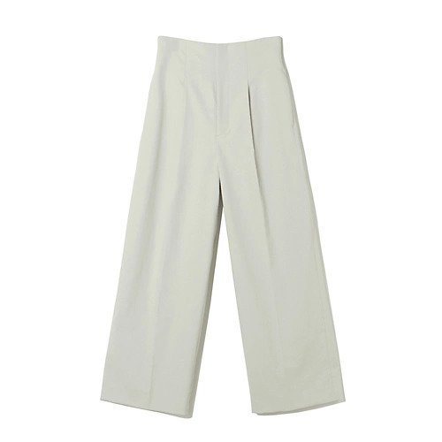 【エクラ/eclat】の麻混ワイドパンツ インテリア・キッズ・メンズ・レディースファッション・服の通販 founy(ファニー) 　ファッション　Fashion　レディースファッション　WOMEN　パンツ　Pants　スリット　Slit　センター　Center　ワイド　Wide　別注　Special Order　吸水　Water Absorption　洗える　Washable　グレー|ID: prp329100004553602 ipo3291000000032354199