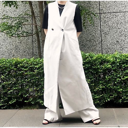 【エクラ/eclat】の麻混ワイドパンツ 人気、トレンドファッション・服の通販 founy(ファニー) 　ファッション　Fashion　レディースファッション　WOMEN　パンツ　Pants　スリット　Slit　センター　Center　ワイド　Wide　別注　Special Order　吸水　Water Absorption　洗える　Washable　other-3|ID: prp329100004553602 ipo3291000000032354202