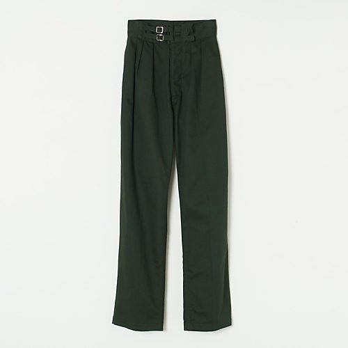 【リノ/LENO】のDOUBLE BELTED GURKHA TROUSERS インテリア・キッズ・メンズ・レディースファッション・服の通販 founy(ファニー) 　ファッション　Fashion　レディースファッション　WOMEN　ダブル　Double　フロント　Front　ヴィンテージ　Vintage　洗える　Washable　カーキ|ID: prp329100004553613 ipo3291000000032184351