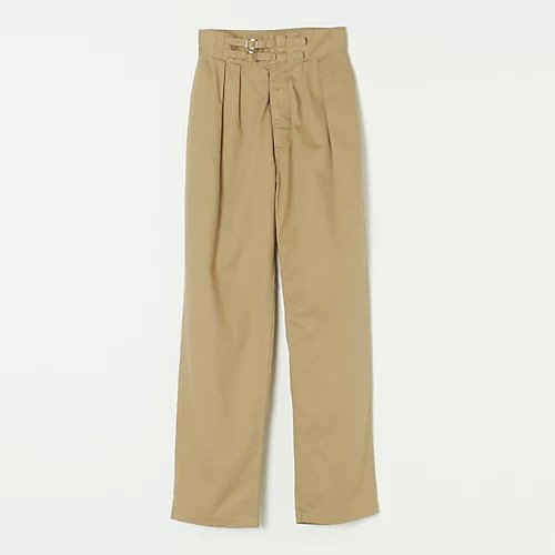 【リノ/LENO】のDOUBLE BELTED GURKHA TROUSERS インテリア・キッズ・メンズ・レディースファッション・服の通販 founy(ファニー) 　ファッション　Fashion　レディースファッション　WOMEN　ダブル　Double　フロント　Front　ヴィンテージ　Vintage　洗える　Washable　ベージュ|ID: prp329100004553613 ipo3291000000032184352