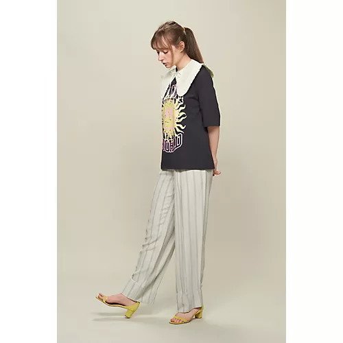【ガニー/GANNI】のPants 人気、トレンドファッション・服の通販 founy(ファニー) 　ファッション　Fashion　レディースファッション　Fashion for Women　パンツ　Pants & Trousers　2022年　2022　2022-2023秋冬・A/W　Autumn/Winter 2022–23 AW22–23　ストライプ　Stripe, Striped Pattern　テーパード　Tapered, Tapered Pants　バランス　Balance, Style Balance　ポケット　Pocket, Pocket Detail　夏　Summer　洗える　Machine Washable　other-3|ID: prp329100004553614 ipo3291000000032704713