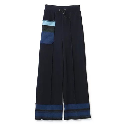 【トーガ プルラ/TOGA PULLA】のCode pique jersey pants インテリア・キッズ・メンズ・レディースファッション・服の通販 founy(ファニー) 　ファッション　Fashion　レディースファッション　WOMEN　パンツ　Pants　2023年　2023　2023春夏・S/S　Ss,Spring/Summer,2023　グラデーション　Gradation　ジャージー　Jersey　ストレッチ　Stretch　スリット　Slit　トレンド　Trend　フロント　Front　ポケット　Pocket　洗える　Washable　navy|ID: prp329100004553624 ipo3291000000032184402