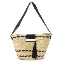 【ケシュルエッセンシャル/Kech Les Essentiels】のRAFFIA LEATHER TASSEL BAG MEDIUM 人気、トレンドファッション・服の通販 founy(ファニー) ファッション Fashion レディースファッション WOMEN ラウンド Round |ID:prp329100004553726