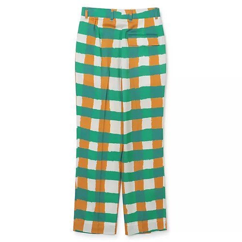 【スリーワン フィリップリム/3.1 Phillip Lim】のPRINTED SATIN STRAIGHT LEG TROUSER 人気、トレンドファッション・服の通販 founy(ファニー) 　ファッション　Fashion　レディースファッション　Fashion for Women　2022年　2022　2022 春夏 S/S　Spring/Summer 2022 SS22　サテン　Satin, Glossy Fabric　チェック　Check, Plaid, Tartan　ビビッド　Vivid, Bright Tone　フロント　Front, Front Design　other-2|ID: prp329100004553779 ipo3291000000032704677