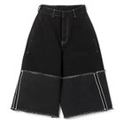 【リヴィントーン/LIVINGTONE】のDOLK4 - Flair culottes 人気、トレンドファッション・服の通販 founy(ファニー) ファッション Fashion レディースファッション Fashion for Women スカート Skirts 2024年 2024 2024春夏・S/S Spring/Summer 2024 SS24 デニム Denim, Jeans Material フリンジ Fringe, Tassel 洗える Machine Washable thumbnail BLACK|ID: prp329100004553802 ipo3291000000032704881